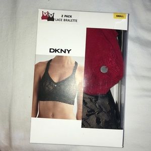 DKNY 2-pack lace bralettes